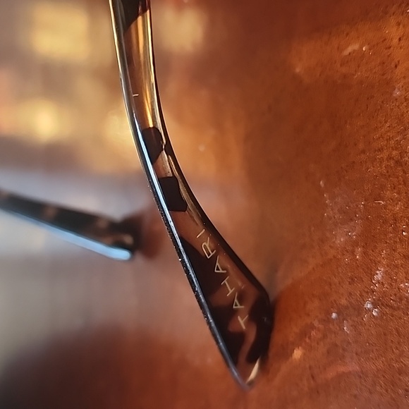 TAHARI Oversized Geometric Cat Eye Leopard Sunglasses Gradient Lenses NWOT - Picture 9 of 11